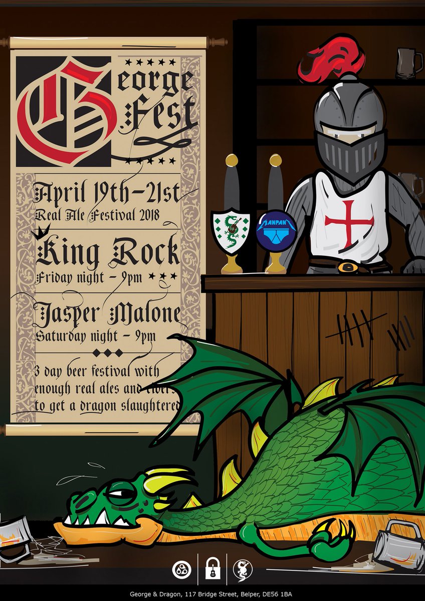 GEORGE FEST! At <a href="/GeorgeDragonBel/">George Dragon Belper</a> 19th-21st April.
#GeorgeFest #realale #Belper #livemusiclockup #node56
