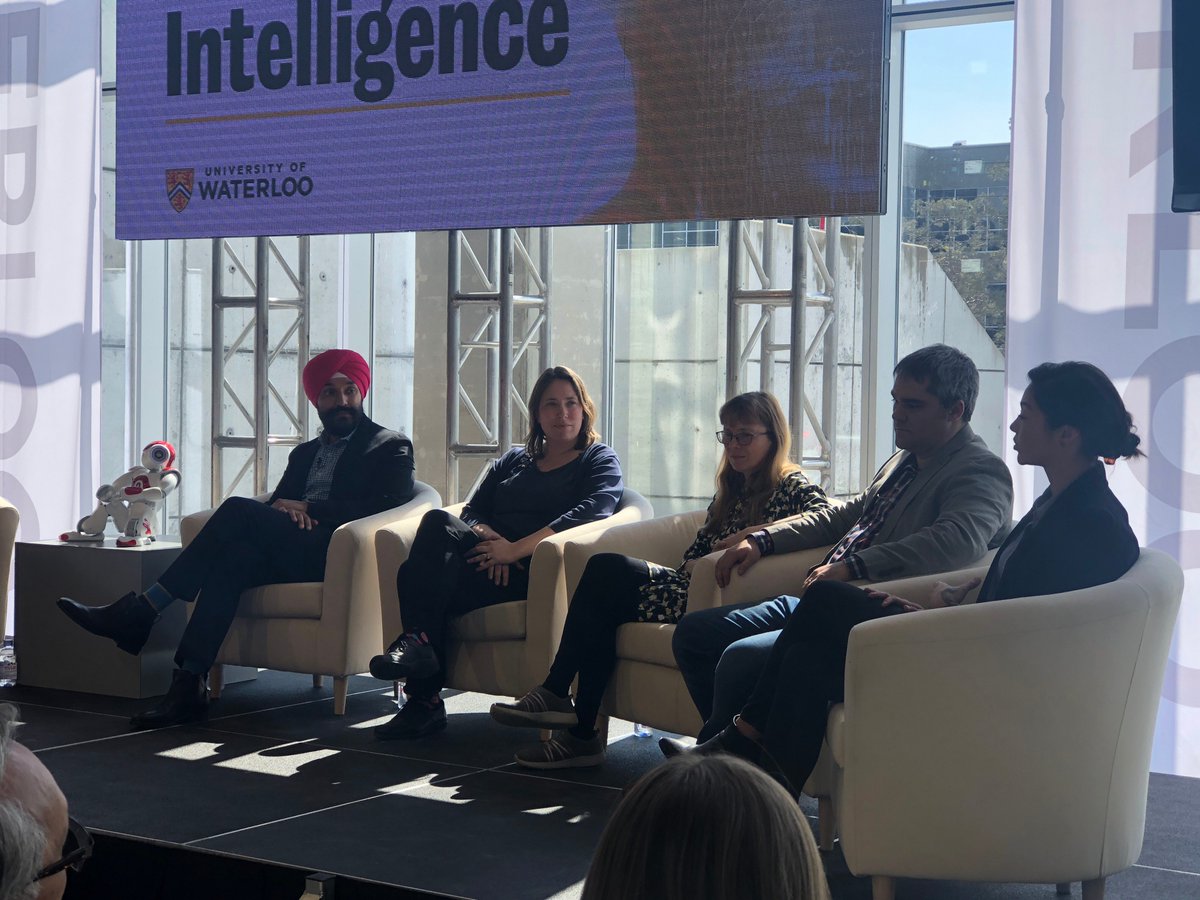 UWaterloo's tweet photo. @Miovision's @kurtismcbride: "#UWaterloo has a lot of great things about it, but one key thing that sets it apart is the way it constantly looks through the practical and applied lens for technology." #UWaterlooAI #cdnpoli https://t.co/bGK4fOZhIy