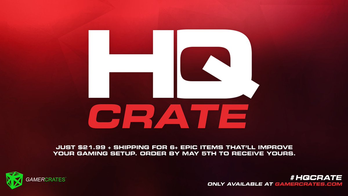 GamerCrates's tweet image. We're excited to announce May's #HQCrate! Just $21.99 + Shipping for 6+ epic items to improve your gaming set up!

gamercrates.com