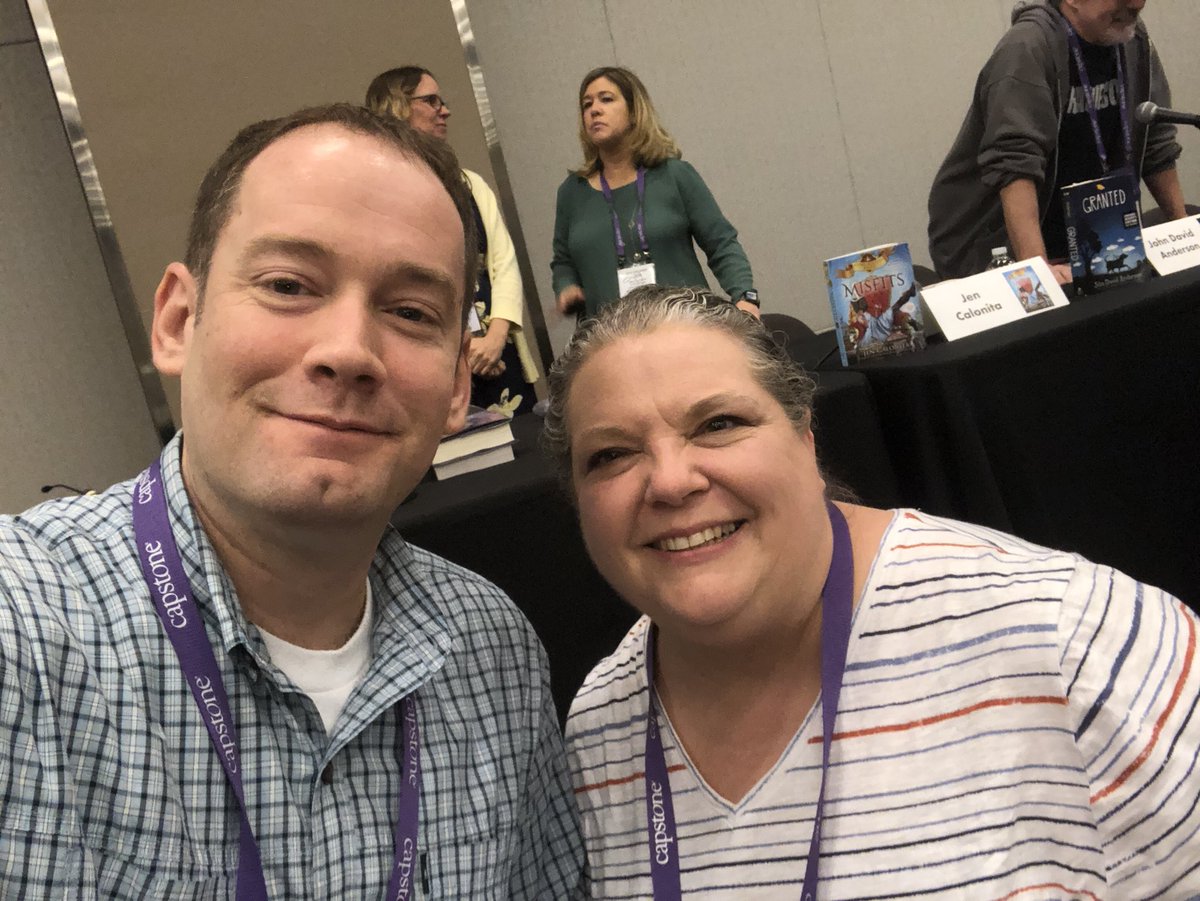 BISD_Libraries's tweet photo. Brandon Mull!!!! He’s completed #FiveKingdoms and is revisiting the #Fablehaven characters in a new series called #Dragonwatch!! WooHoo!!! Looking forward to seeing these old friends in their new adventures! @brandonmull #TellTheStory #ReadersAreLeaders #AuthorsAreOurRockStars https://t.co/LYFuUDBDfc