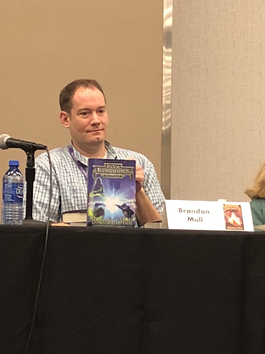 BISD_Libraries's tweet photo. Brandon Mull!!!! He’s completed #FiveKingdoms and is revisiting the #Fablehaven characters in a new series called #Dragonwatch!! WooHoo!!! Looking forward to seeing these old friends in their new adventures! @brandonmull #TellTheStory #ReadersAreLeaders #AuthorsAreOurRockStars https://t.co/LYFuUDBDfc