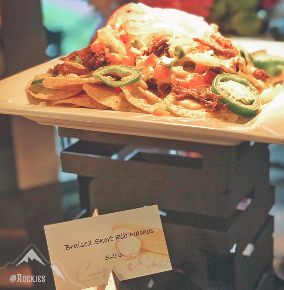 Rocky Mountain Oyster Po’Boy.
Colorado Lamb Burger.
Street taco’s Trio.
Braised Short Rib Nachos.

There are some amazing new food offerings at Coors Field this year! 😍