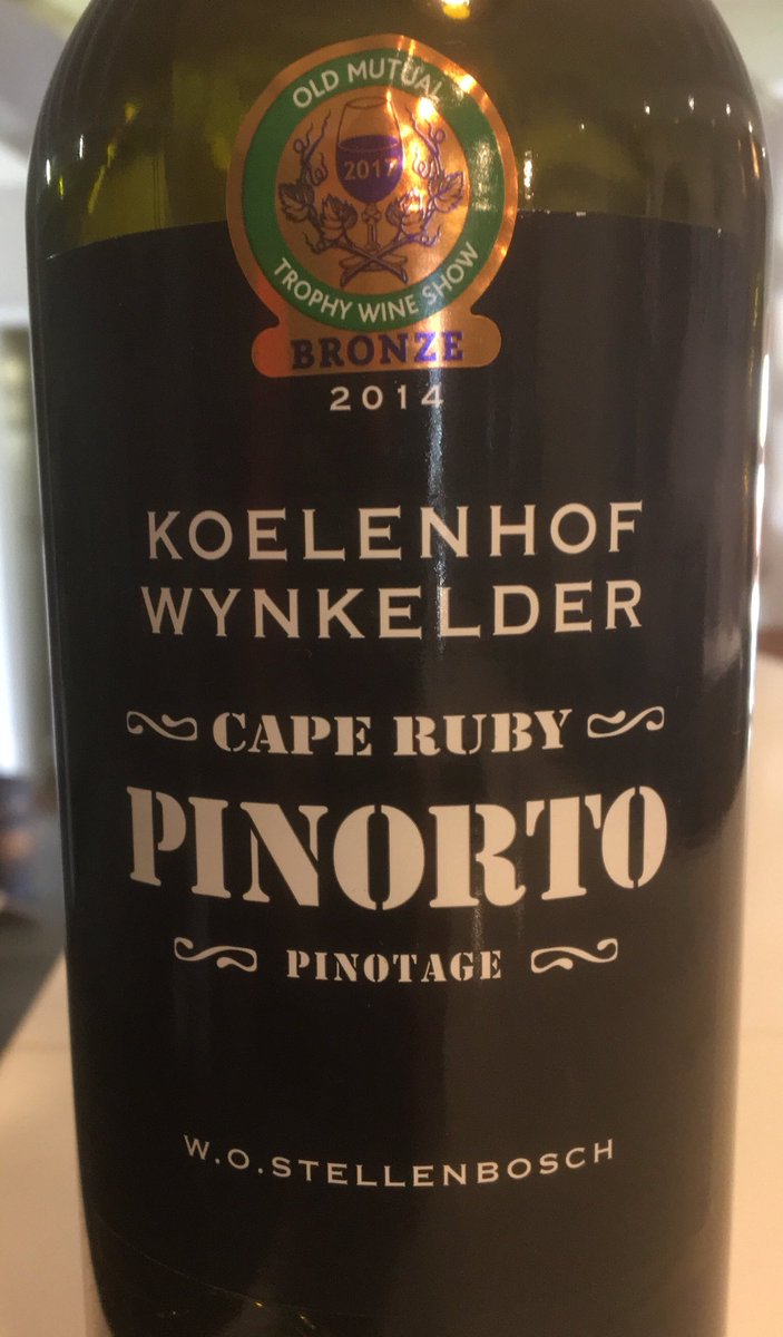 DaveMarchCWM's tweet photo. Textured and rich #Pinotage #CapeRuby from @KoelenhofWine #wine #fortifiedWine #greatvalue #stellenbosch https://t.co/8ttutVV9mC