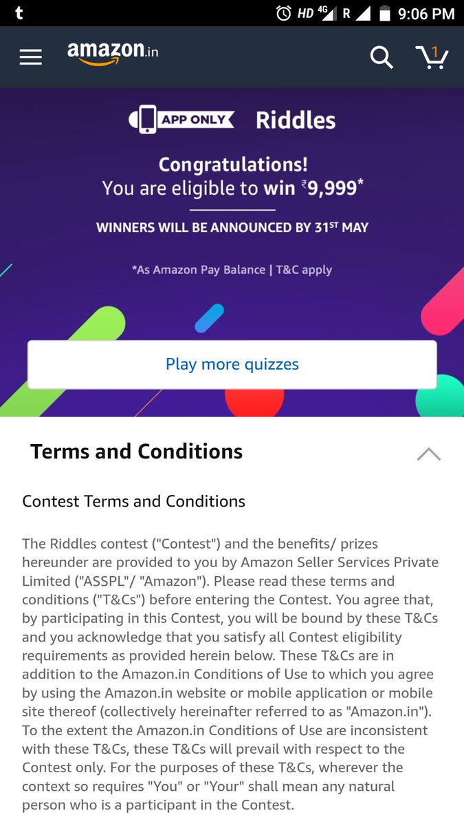 vickyahmedkhan's tweet image. #AmazonAppQuiz #Amazon