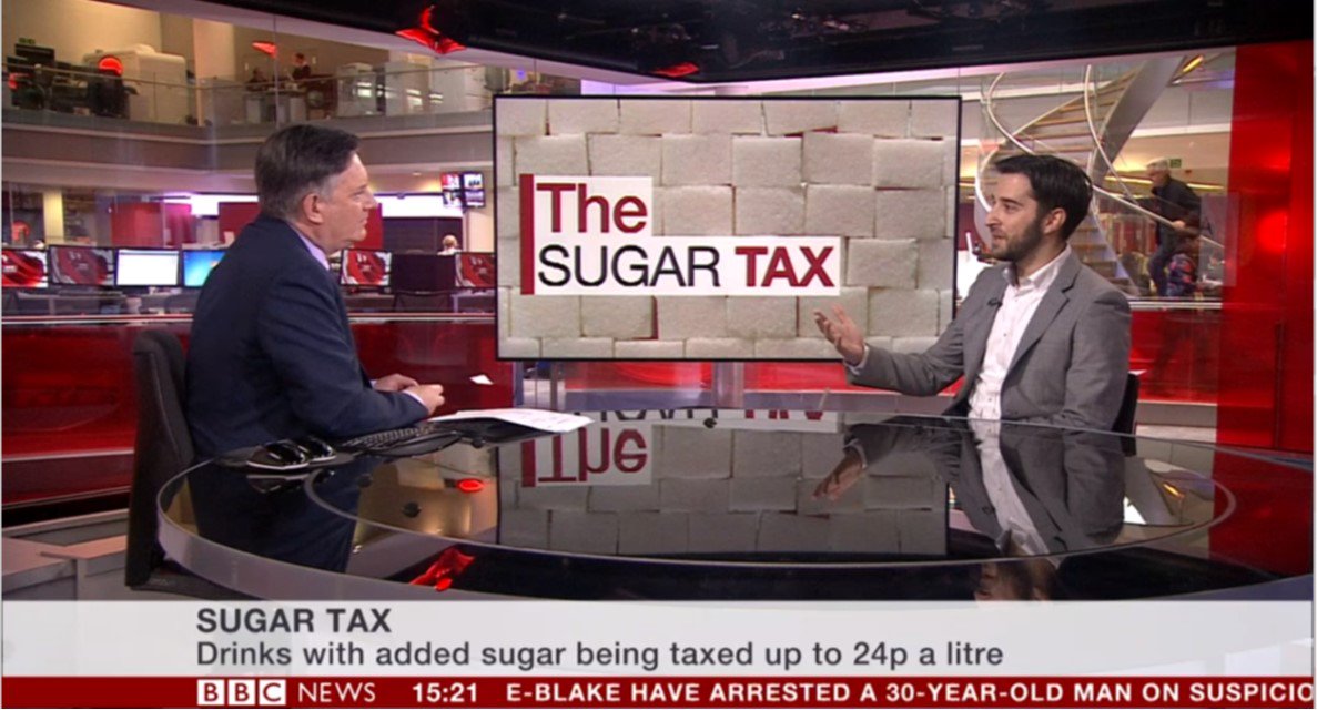 DawoodandTanner's tweet photo. This afternoon @BBCNews interviewed Dr Konviser on the sugar tax levy that has come into force today. Fantastic interview highlighting the importance of the sugar tax. To watch the full interview skip to 15:20 https://t.co/oedVmURCAy #fizzylevy #sugartax #taxlevy #healthierteeth https://t.co/8hc5qV17XD
