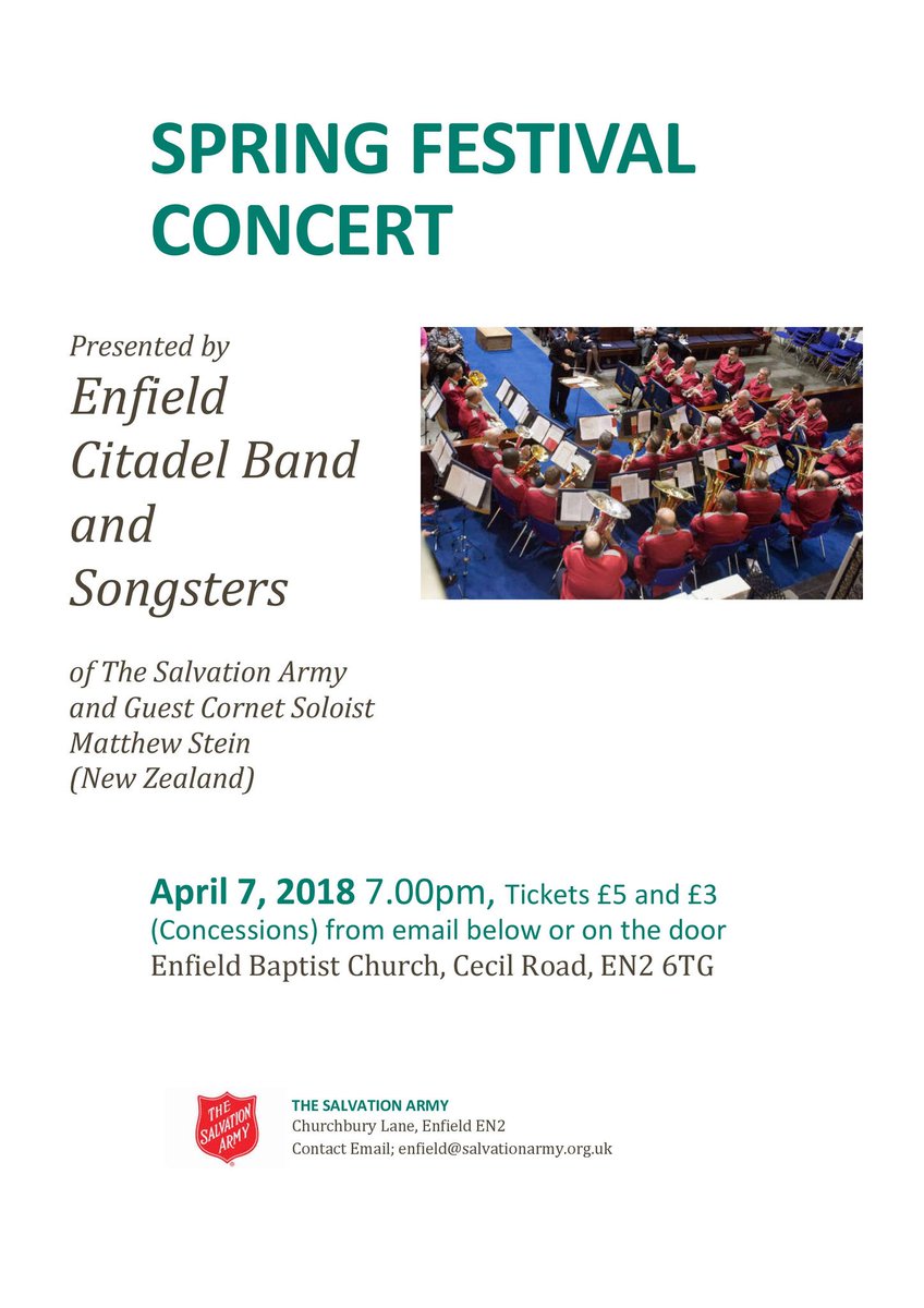 Enfield Citadel Band (@enfieldcitband) on Twitter photo 