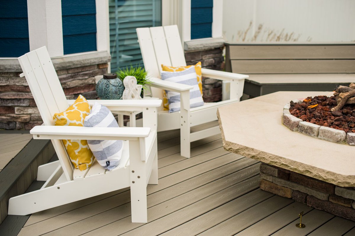 DuroGreen's tweet photo. Looking forward to warmer weather! The Aria Adirondack chairs are perfect for sitting around a bonfire! #durogreenoutdoor #aria #outdoordecor #recycledfurniture #outdoorfurniture #outdoorinspiration #design #adirondack https://t.co/d6zpWK5mb6