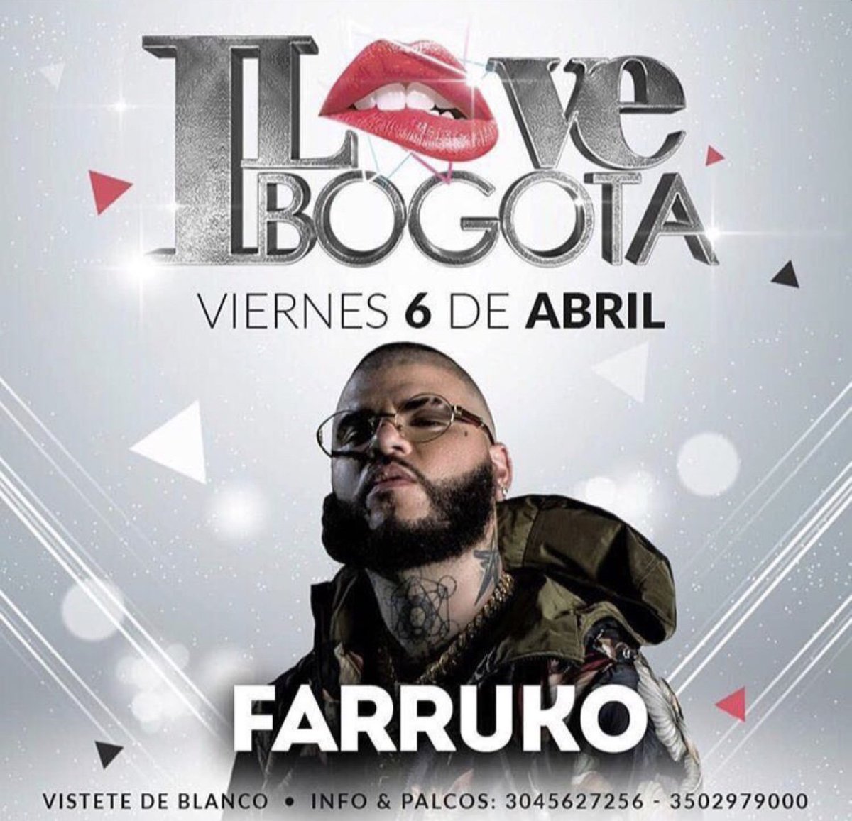 FarrukoOfficial's tweet photo. Los comprimisos deben continuar  mi gente de #Bogota 🇨🇴 los veo hoy en #ClubBellavistaColsubsidio si todavía no tienen sus tickets pueden conseguirlos aquí 👉 https://t.co/CkQA2w1AF0 #ILoveBogota 🇨🇴 #CarbonFiberMusic https://t.co/22SUT1AWg2