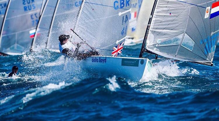 Cool to be battling it out for silver with Andy Malone tomorrow! Just like the good old laser days! #SofiaIberostar