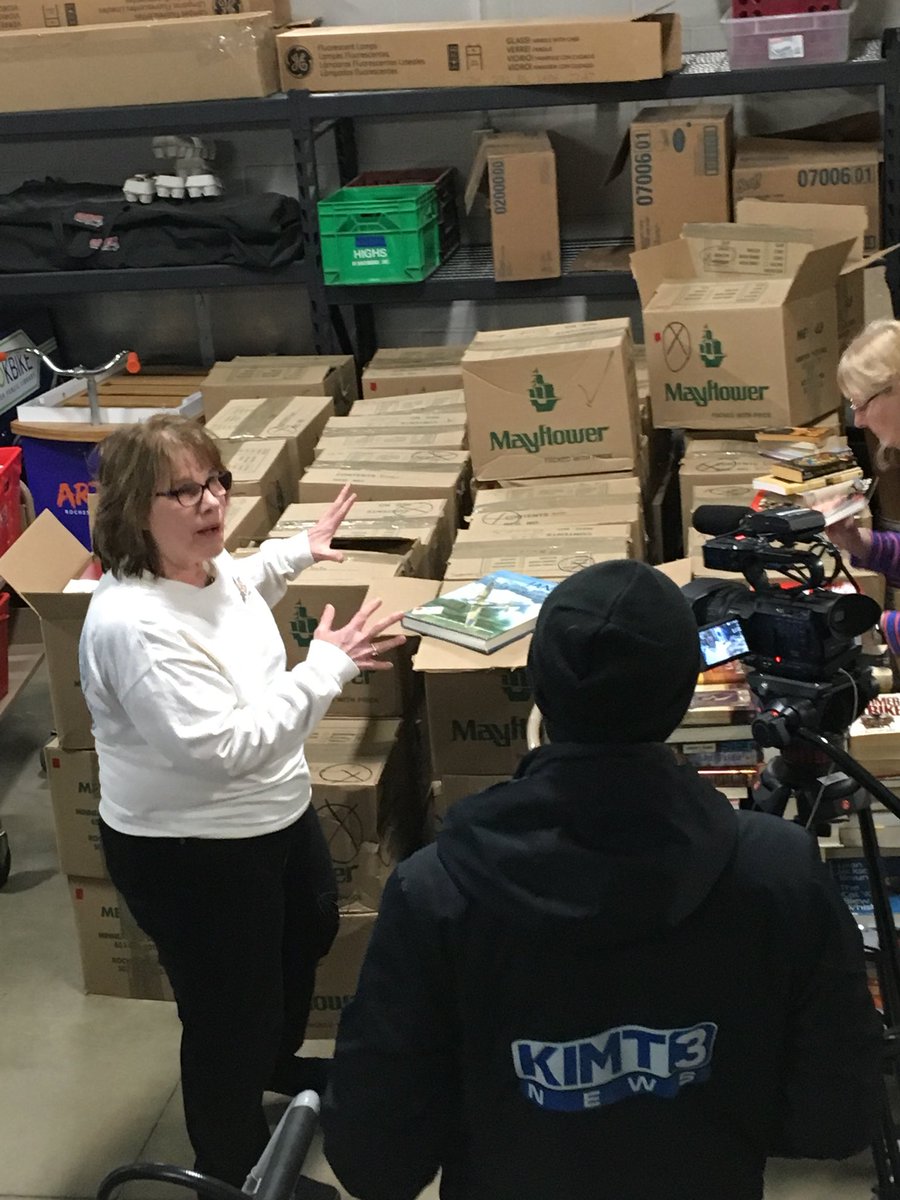 Friends4RPLMN's tweet photo. Thank you @KIMTNews3 for spending time with us and with our 10K+ books! https://t.co/uP3YfxgK2S