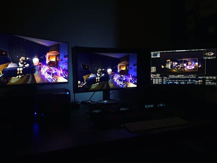 DavinciResolve's tweet photo. Un peu d'ėtalonnage en Réalité Virtuelle sur SCRATCH VR dans la toute nouvelle salle d'ėtalonnage de #shamanlabs.
#colorgrading #scratchvr #VR #realitevirtuelle #Color via Facebook https://t.co/zeOeFmUa4C https://t.co/ax6rXBdfBa