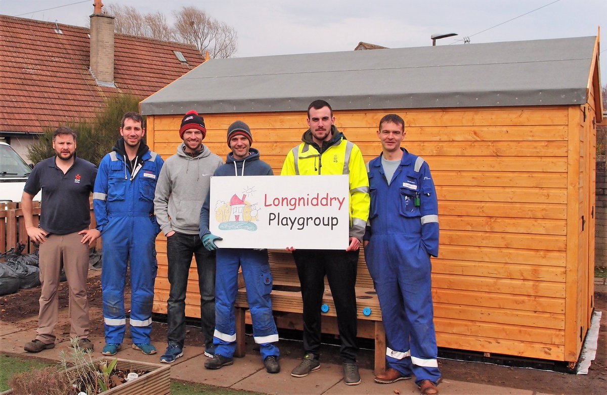 Huge thanks to the Helping Hands volunteers from <a href="/edfenergy/">EDF 🇬🇧</a> who donated their time to assemble our lovely new shed that we bought with the money raised from the Co-op's local causes scheme.  Our toys will now be secure and free from damp!