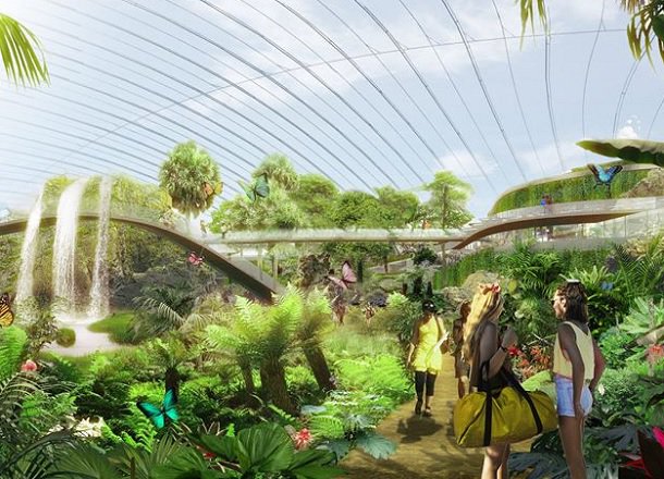 In France. newly revealed plans for Tropicalia detail a 20,000 square meter, #aluminium-ribbed dome the architects envision as a "bubble of harmony." aluminiumleader.com/focus/france_s…