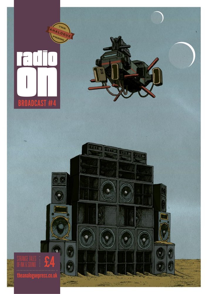 brokenfrontier's tweet image. Today at Broken Frontier we look at the latest RADIO ON anthology of music-themed comics including work by @DooferTree, @mrforpe, Mama Lips, Joel Benjamin and more: brokenfrontier.com/radio-broadcas… @RadioOnTheComic Cover by Anthony Downie.