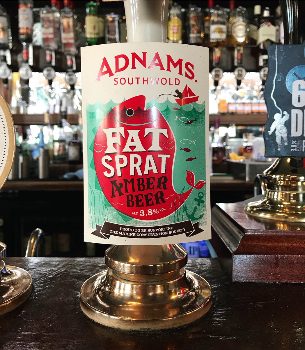 railwaybromley's tweet image. We’ve got the @adnams Fat Sprat 🐠 on its way! A lovely light and refreshing #amberbeer 3.8%