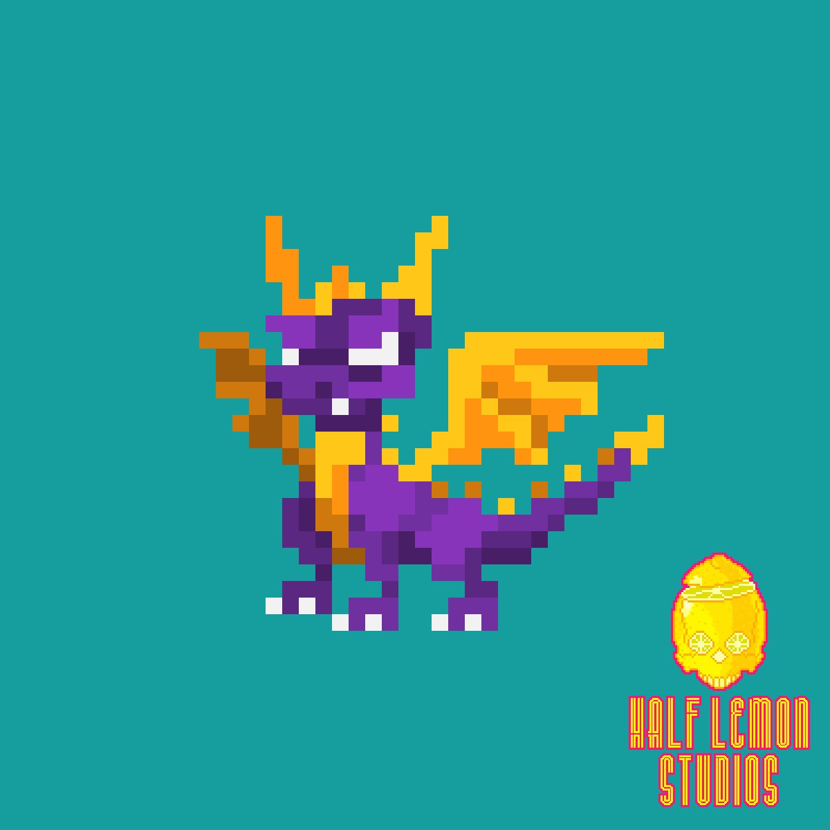 spookshowcinema's tweet photo. SPYRO'S BACK BABY!

#pixelart #HalfLemon #Sprite #IndieGameDev #SpyroReignitedTrilogy #SpyroTheDragon https://t.co/xYXdaRpBD6