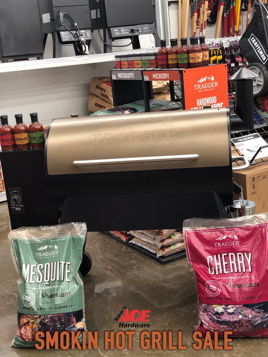 🔥SMOKE IT IF YOU GOT IT....Come buy one if you don't. 🔥 FREE Bag of Pellets or Cover. Stop by and check out our great grill selection and save so you can smoke all summer long! #grilling #traeger #aceistheplace #springsale #pelletgrills