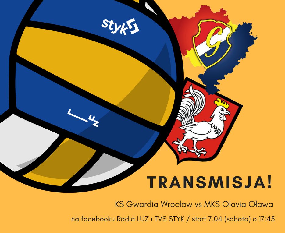 TVStyk's tweet photo. #Live Zapraszamy na kolejną sportową transmisję! Już jutro mecz siatkówki KS Gwardia Wrocław vs. MKS Olavia Oława. Zaczynamy o 17.45! Stream będzie dostępny pod tym adresem:
https://t.co/bh6bea2zTX https://t.co/JvjlQLn89M