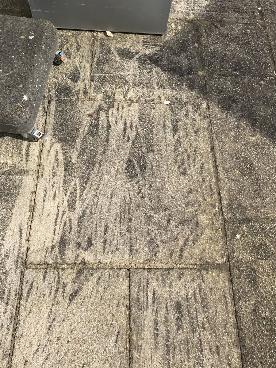 ACleanerGroup's tweet image. Shocking pressure wash result left by shabby contractors. Now we are booked in to do a proper job. #doitproperly. #wiltshire