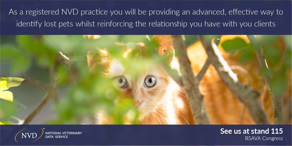 NVDonline's tweet photo. We work with veterinary practices to provide an efficient and practical service for pet owners. Say hello at stand 115 #BSAVA18 https://t.co/n2skImbLmX