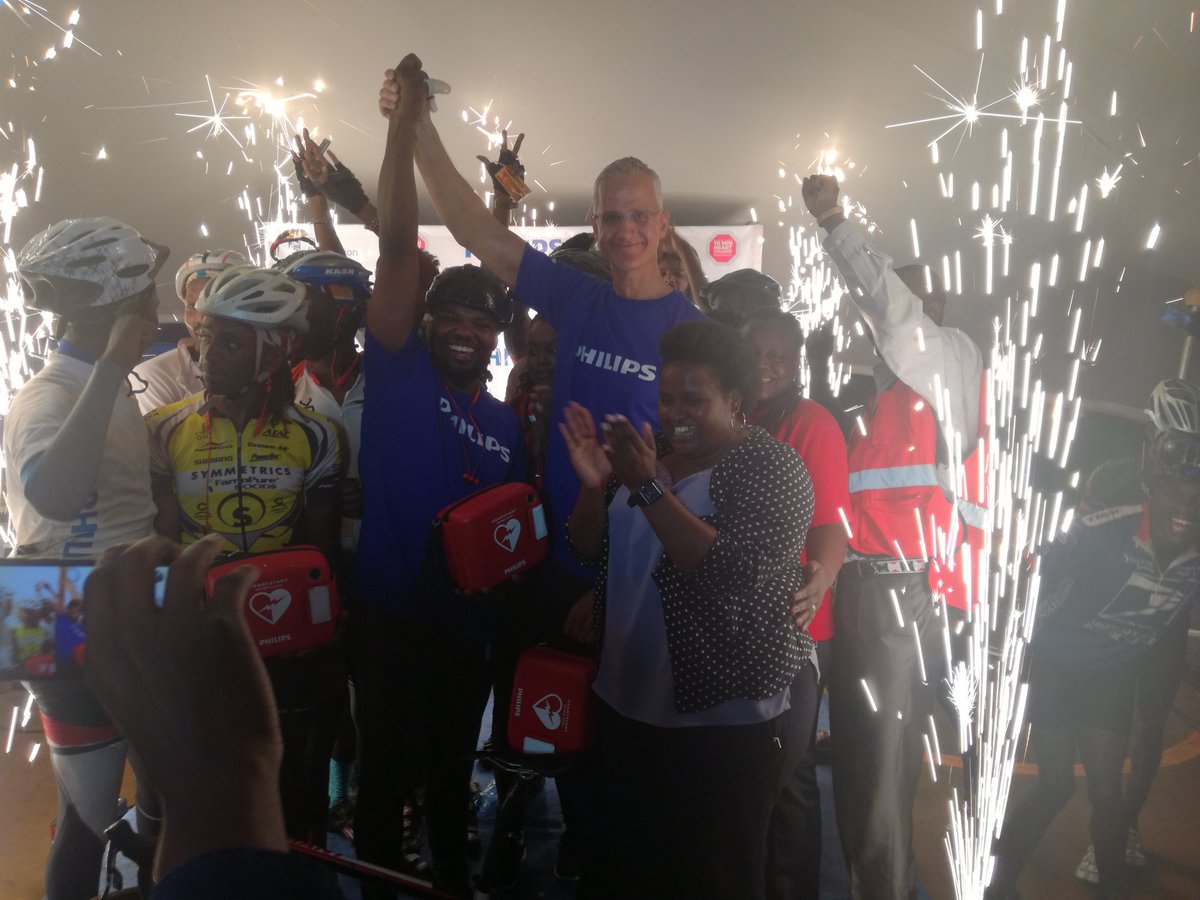 PhilipsKenya's tweet photo. The cycle is done! @JessyTheMC congratulations. #TourDeMeru #10MinHeartChallenge #BackToRhytm https://t.co/dAD6KcAoqb
