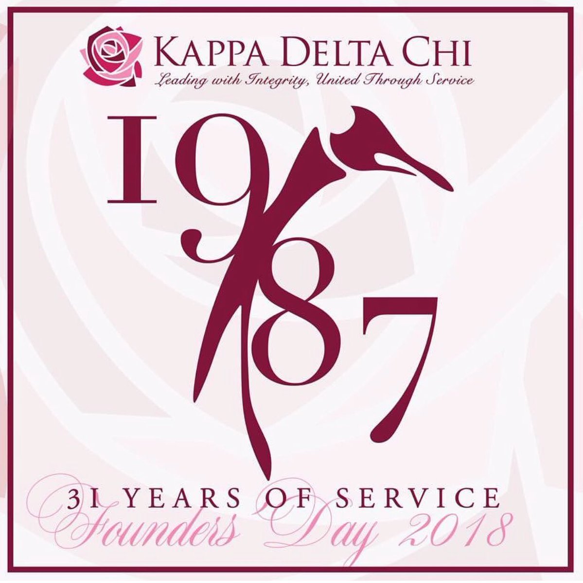 Happy Founders’ Day to the ladies of Kappa Delta Chi Sorority, Inc.! 31 years of leading with integrity and being united through service. Special shoutout to the Beta Xi chapter here at #UofSC! 💜🐧 #kdchiturns31