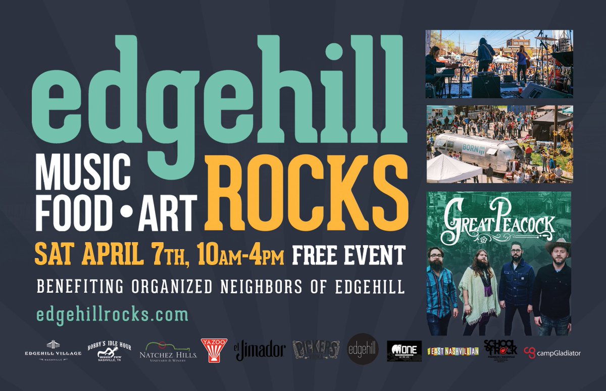 edgehillcafe's tweet photo. Come Join the community fun this Saturday at Edgehill Rocks. We will be opening early - at 7:30 am.  Ask about our Grab-&amp;-Go Special. https://t.co/w0WlrJ0Viy