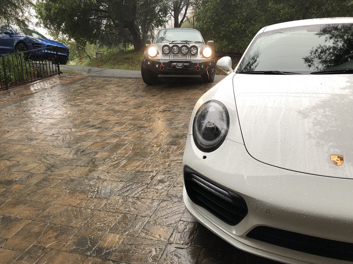 mike_hedlund's tweet photo. It looks like this will be my first season of racing where I don’t get to wheel a @PorscheRaces race car in anger. ☹️ But, I’m trying to make up for it with street cars! #AtmosphericRiver #RallyWeather #WTBGT2 https://t.co/cvflETa3hP