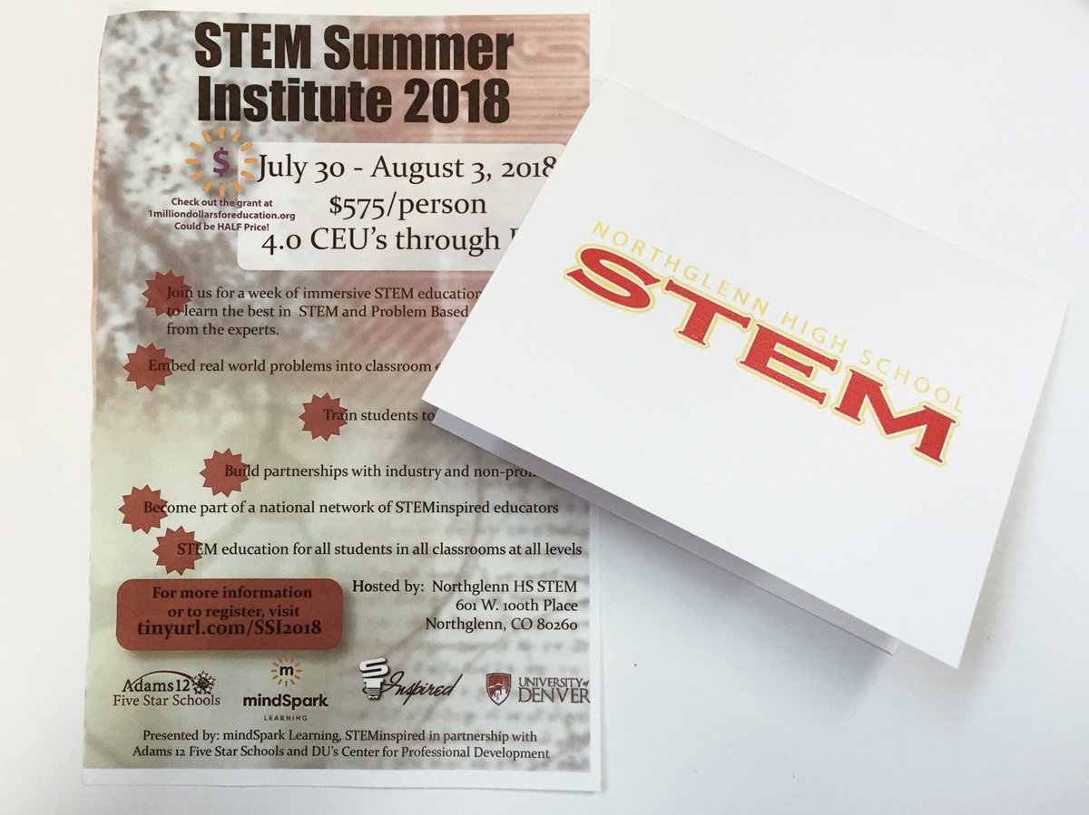 mymindspark's tweet image. @mymindSpark were panelists for @NorthglennSTEM this morning. We listened to students spread awareness of public advocacy through social media! Want to bring #STEMed to your school AND earn 4.0 CEU thru @UofDenver? Join our institute THIS summer! #sparkon bit.ly/steminstitute