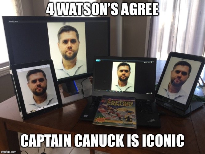 WhereIsWillWats's tweet photo. 4 Watson’s agree…Captain Canuk is iconic - @ImpossibleJimmy in #Canada https://t.co/UMjeTaLtjR