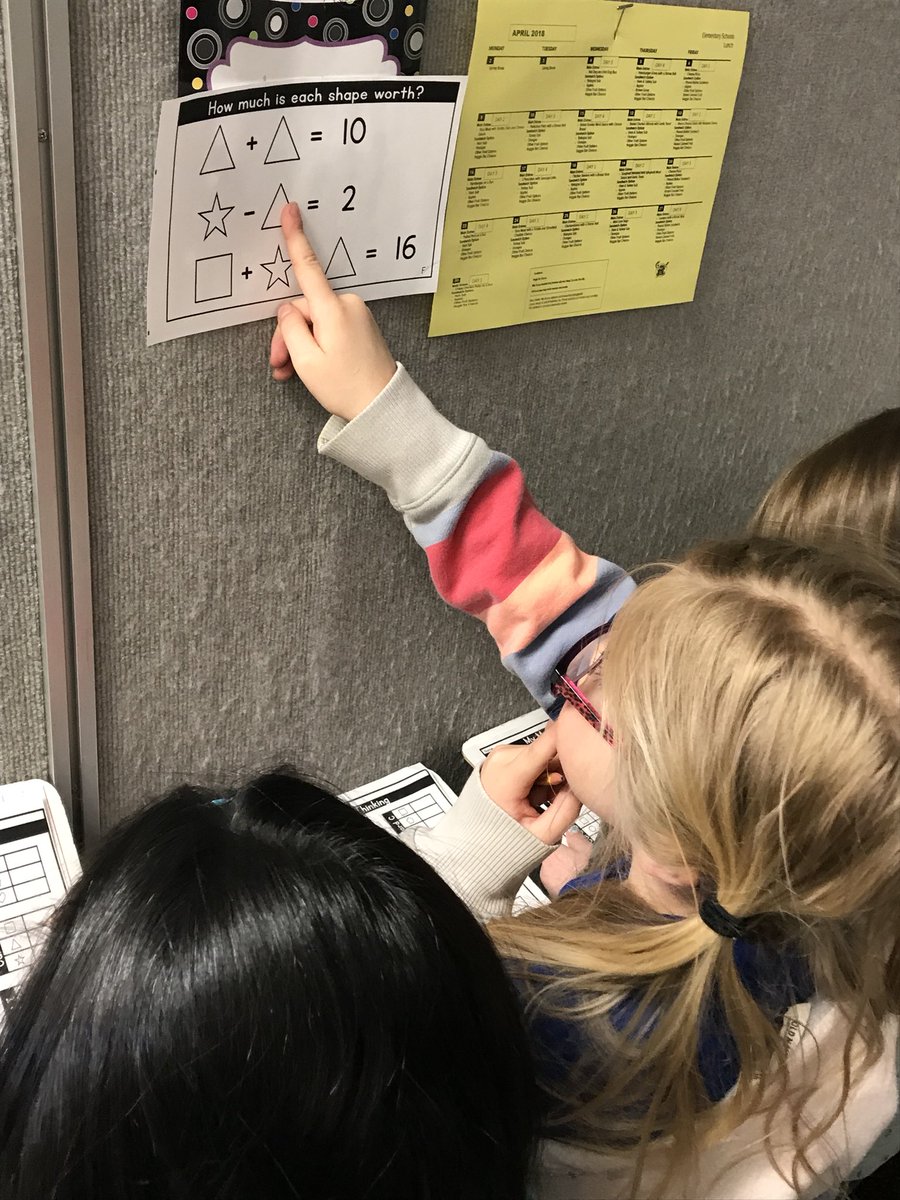 MrsWalkerCSE's tweet photo. Working together on some challenging math problems! So proud of how determined they are to solve these! @CSEROCORI #csestrong https://t.co/1zzFlSKok0