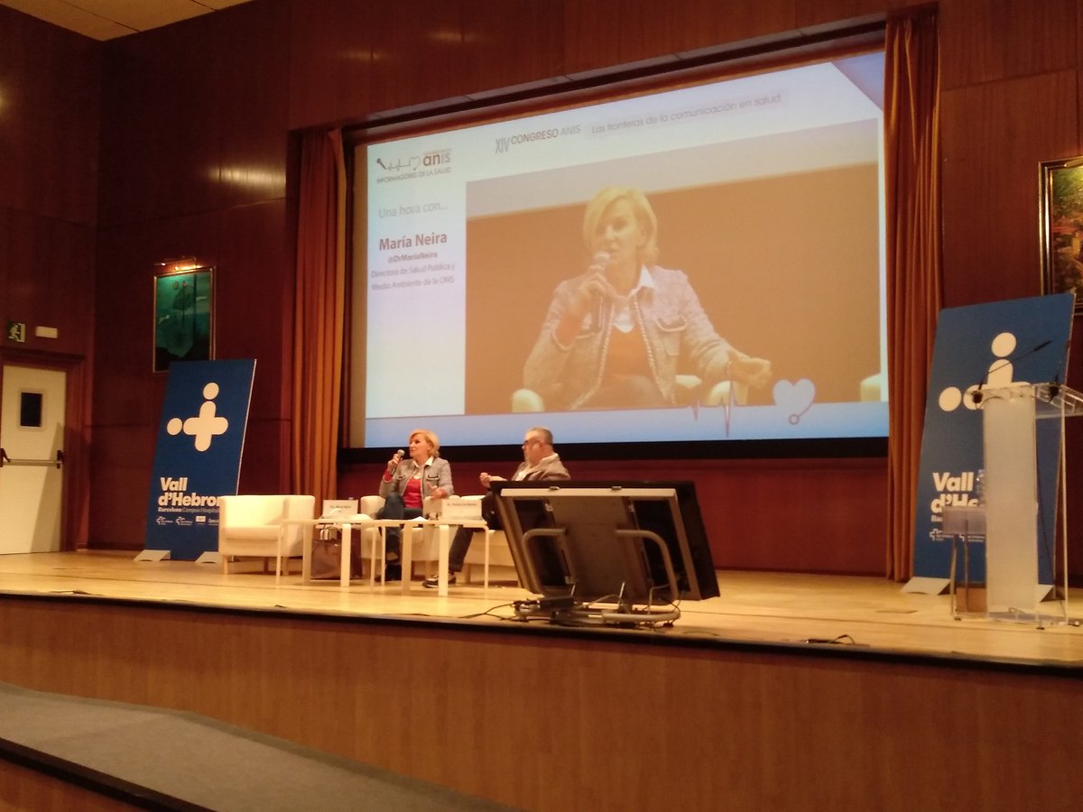 "Nos centramos en tratar las enfermedades y nos olvidamos de prevenirlas. La prevención existe, funciona y hay que invertir ella." - Con <a href="/DrMariaNeira/">Dr Maria Neira</a> de <a href="/WHO/">World Health Organization (WHO)</a> empezamos el congreso #ANIS18: Las fronteras de la comunicación en salud.
<a href="/anisalud/">ANIS</a>