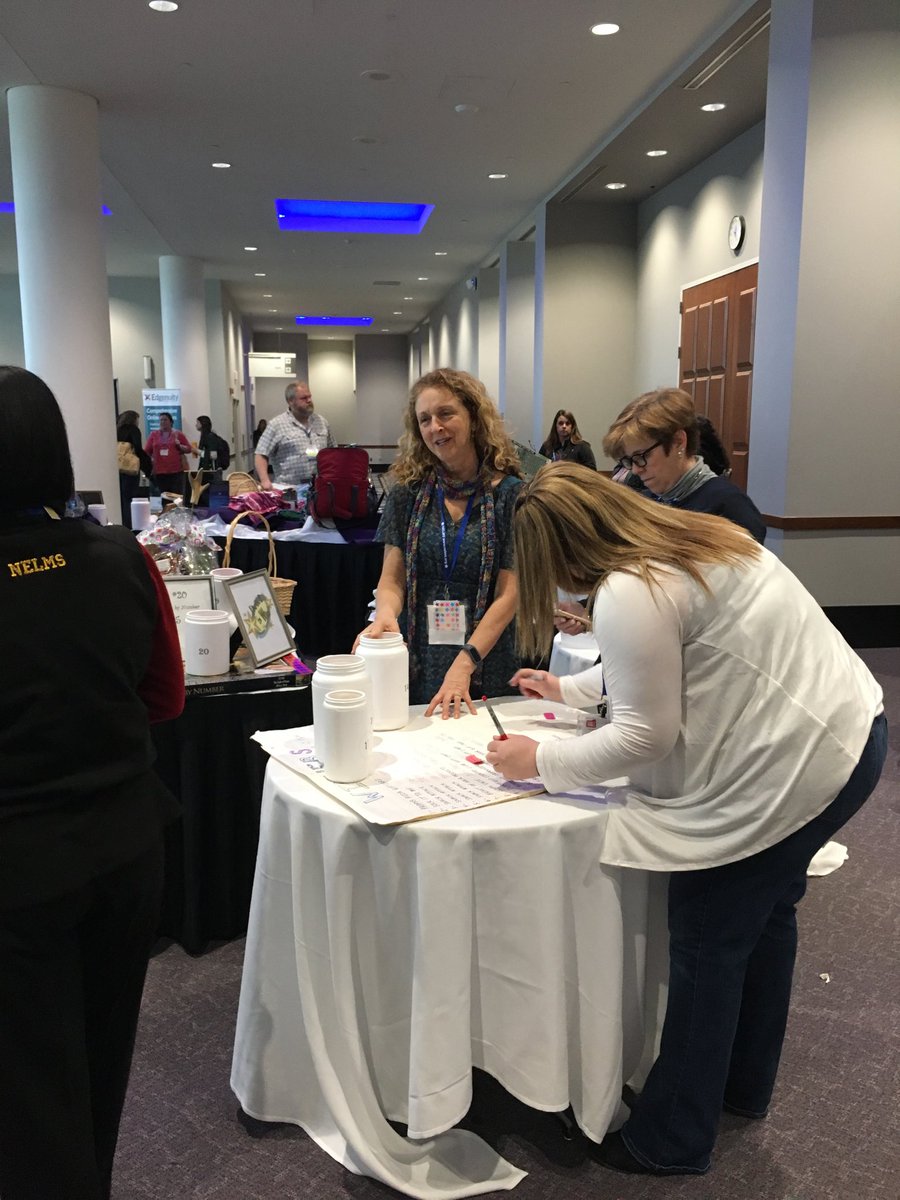 NortonMiddle's tweet photo. NELMS crew having fun drawing the raffle winners. #nelms37 #nelms18 https://t.co/f10tQMQEsC