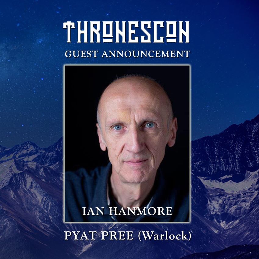 ThronesConUK's tweet photo. ⚔️ GUEST ANNOUNCEMENT ⚔️ @ianhanmore AKA #PyatPree (Warlock)!
Ian played Pyatt in S2 & S3 of #GameofThrones. Other great roles on TV including; #DoctorWho (David Tennant era), #Outlander & more. Meet him 3/6/18 @The_Printworks #Manchester. #GOT
https://t.co/v7lsWMnO93 https://t.co/H2wG6ZHofu