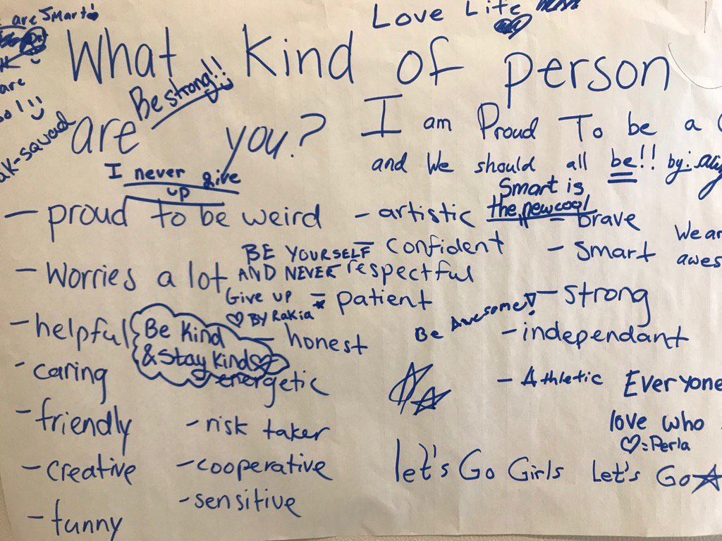 The Wedgewood Girls’ Club shared their ideas about being strong, creative and independent!