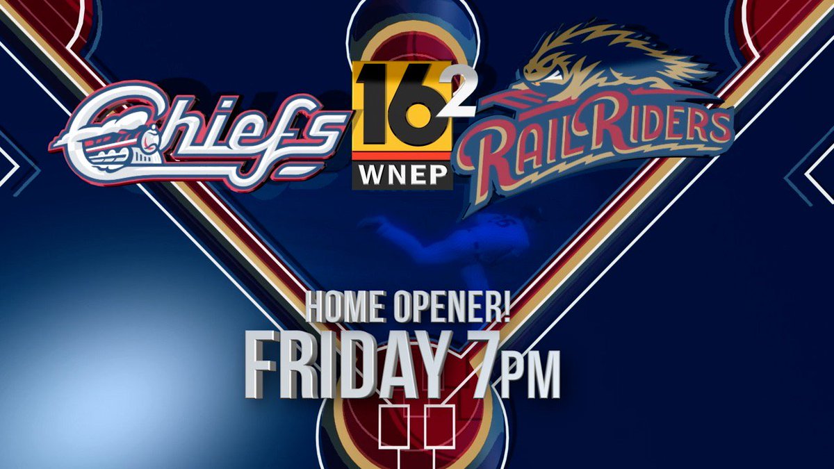 WNEP2's tweet image. PLAY BALL! Can't make it PNC Field for the @swbrailriders #HomeOpener? CATCH ALL THE ACTION LIVE, TONIGHT at 7PM on @WNEP2! #NextStopNY #BabyBombers #RailRiders