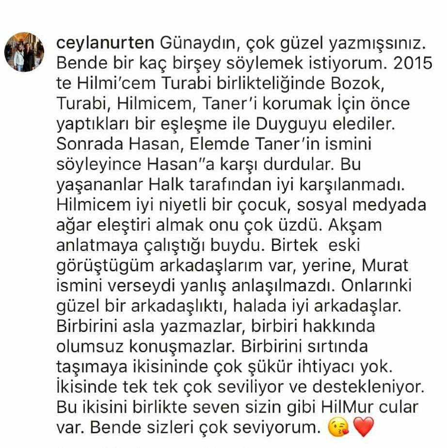 snmdlxdkdn's tweet photo. @nurten_ceylan HİLMUR ARKANDAYIZ ❤👏 #survivor2018 #survivor #survivorpanorama #survivorextra #survivorturkiye #SurvivorTürkiye #survivorsema #semaaydemir #hilmicemintepe #MuratCeylan #damlacan #SurvivorAllStar #TurabiÇamkıran #ademkilicci #MerveAydın #Survivormurat #ünlüler https://t.co/2hdWS40Fr0