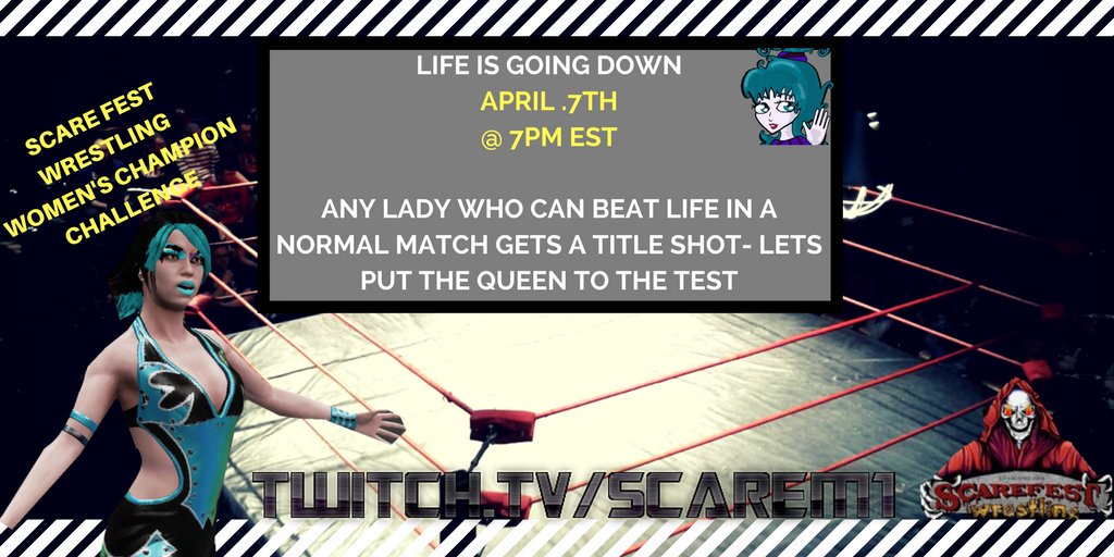 ScaremDoll's tweet photo. Join me and the scare fest fans and superstars on April 7th at 7pm est for a premiere you will never forget.
Ladies gather around.
#WWE
#WWE2K18
#Outcastcafe
#skynetcasters
@TheNewCrazie @SuicideHarley88 @TheAutismRob @RagingBlonde
https://t.co/bgvhPKqtPj https://t.co/JZX78qGoAC