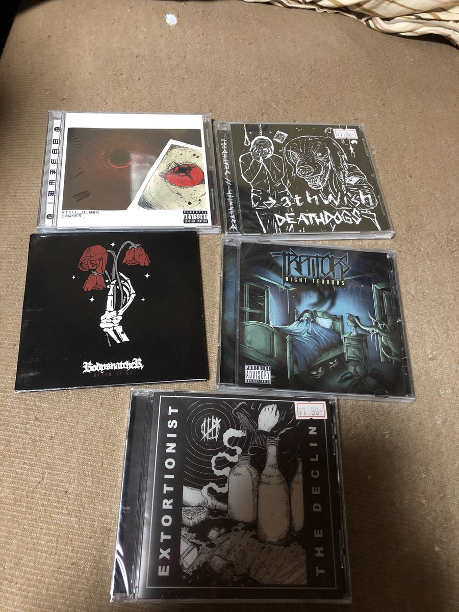kawanchuchu's tweet photo. こっち系も勉強してみようと思って買った
#礎 #4月は5枚からスタート
#EXTORTIONIST
#Bodysnatcher
#TRAITORS
#StillBloom
#Deathwish https://t.co/ltXk8yn3Mz