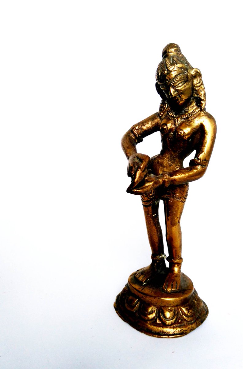 CafeBohemiaUK's tweet photo. Antique brass dancer of Indian origin - Lovely behind #QQF! https://t.co/oQ0NPYuLjM https://t.co/q2BXd956OS