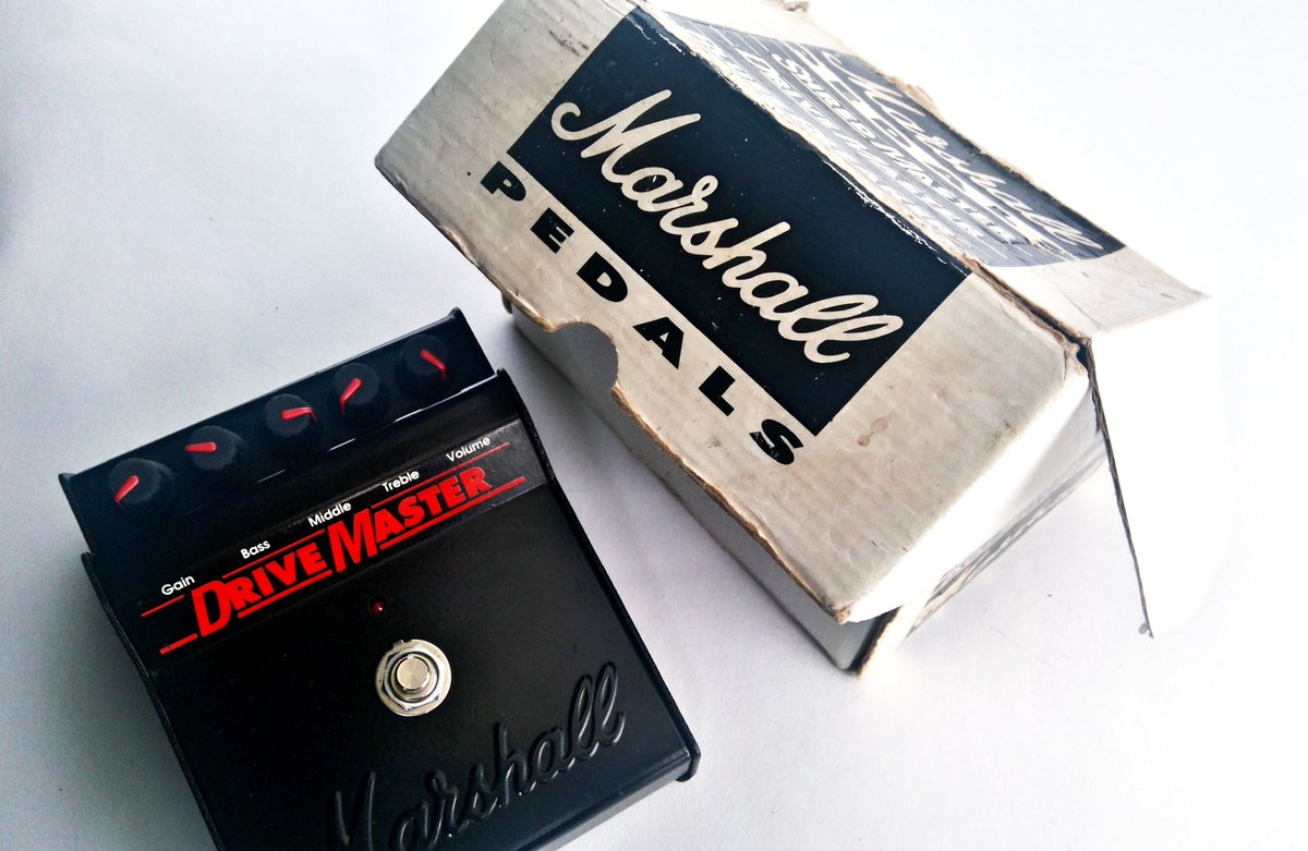 CafeBohemiaUK's tweet photo. Vintage Marshall Drive Master Guitar Pedal with box #QQF! https://t.co/nNakwBzjId https://t.co/dcSBj9Zsi7