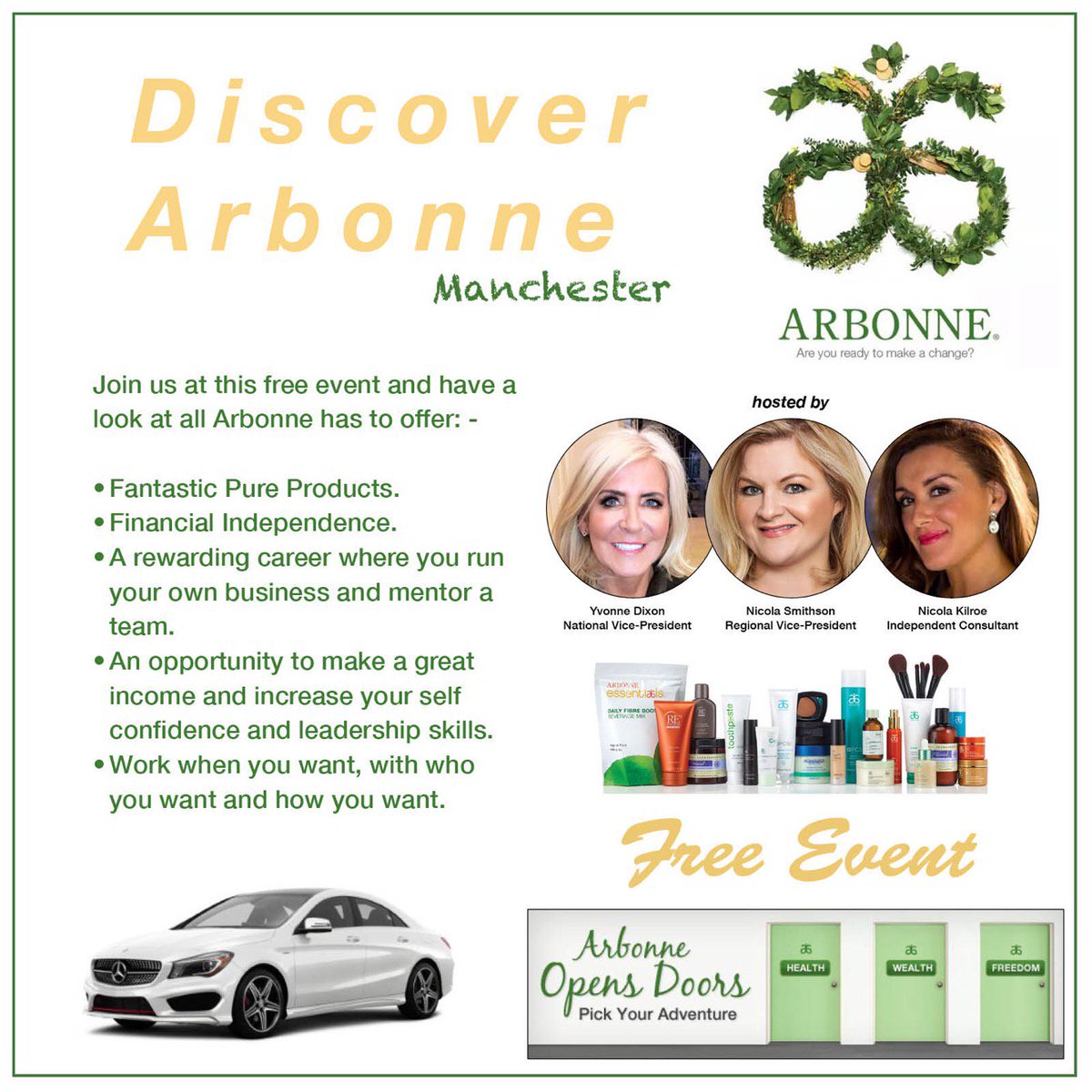 Discover Arbonne Evening coming up @WorkplaceMCR on Thurs 26th April 6:30pm eventbrite.com/e/discover-arb…