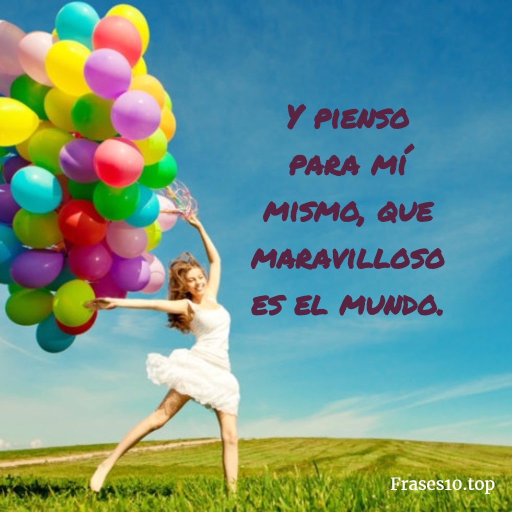 MakeSuperMake's tweet photo. Qué maravilloso es para mí el mundo. https://t.co/qjcvN8SwSy