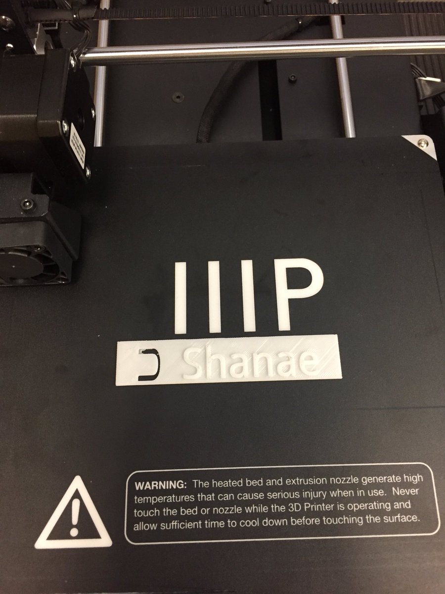 Grandview’s 3D printer is finally up and running! So exciting!!