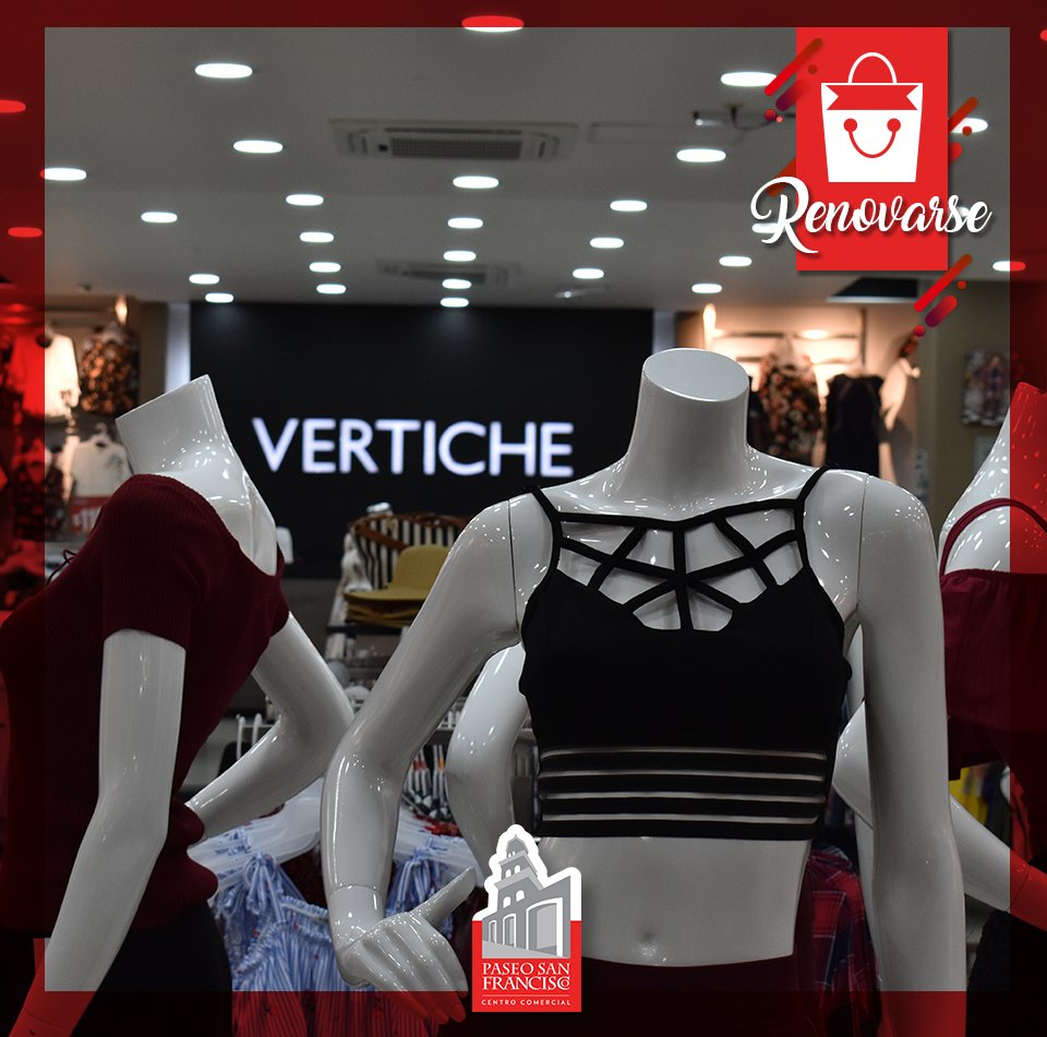 pasanfrancisco's tweet photo. ¡Este #JuevesDeRenovarse dale un refresh a tu look con la colección de primavera que @vertichemx tiene para ti! 🛍👚👗 Visítanos en #PaseoSanFrancisco. 😉😍 https://t.co/7YvhY8a5Ok