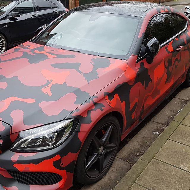 Tracksideburner's tweet image. #WATCHTHERIDE mad #camo car i saw today