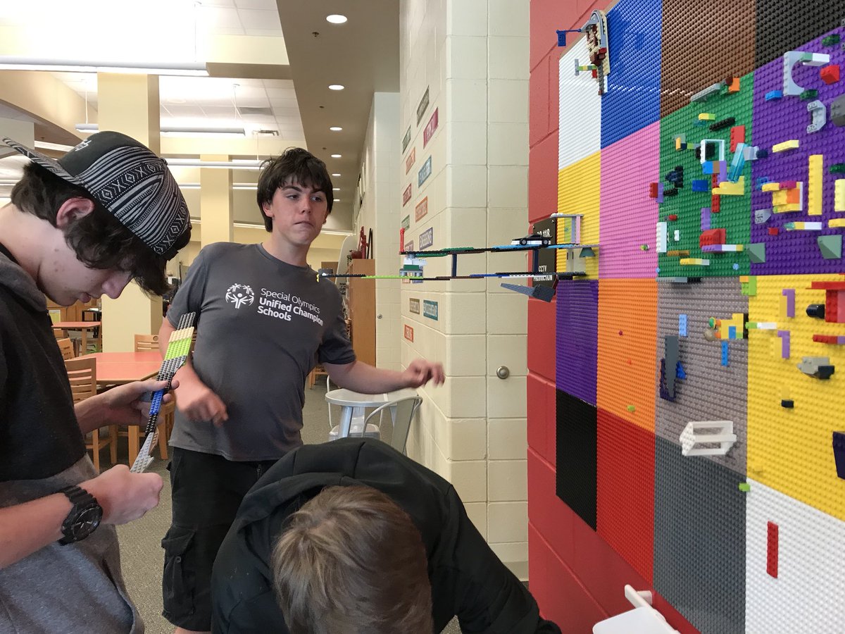 dlcroak1's tweet photo. Building on the LEGO Wall, even teenagers like it!! https://t.co/TbDatvEkfL
