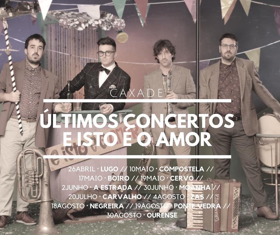alonsocaxade's tweet photo. Próximas datas confirmadas de concertos de #Caxade co disco #EistoÉoAmor
Onde nos vemos? https://t.co/TIz1D8ETxF