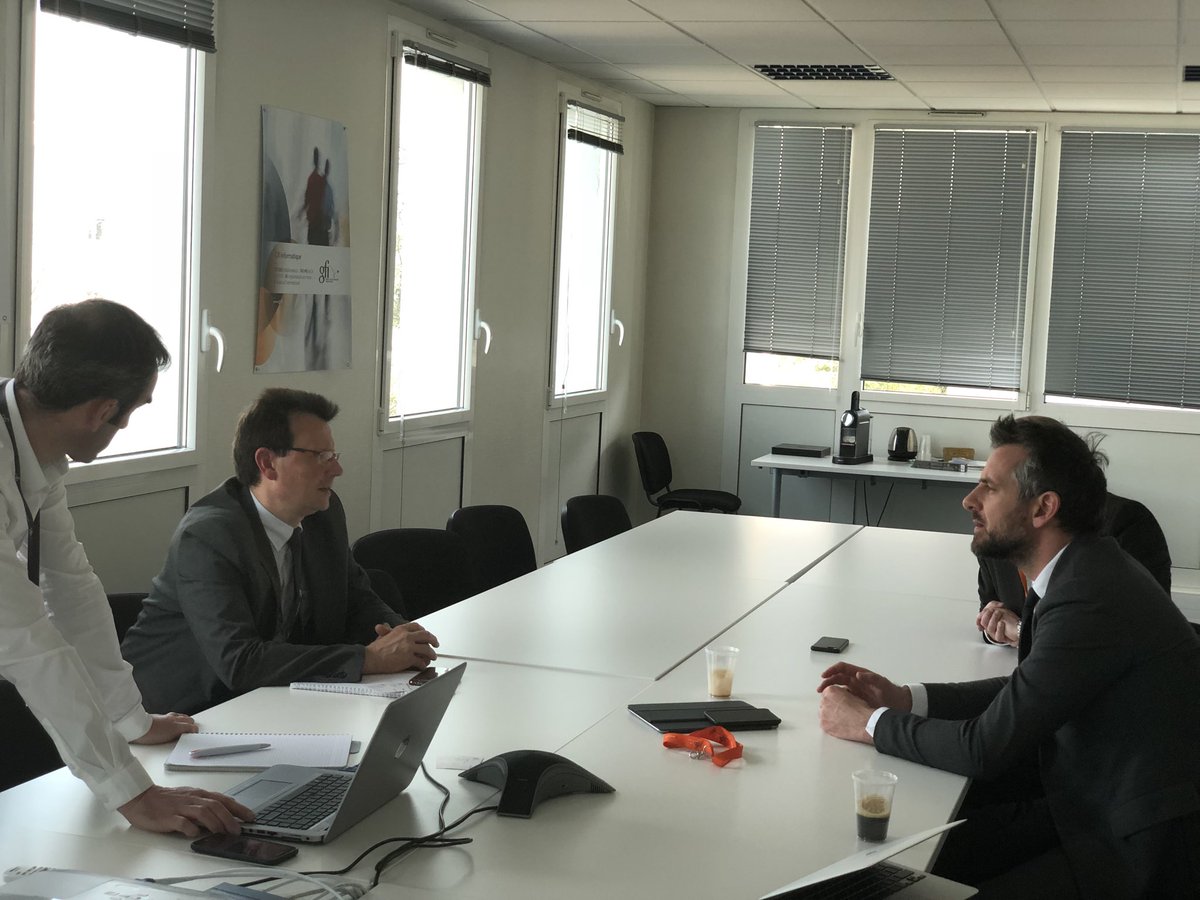 Échange avec <a href="/FCorrard/">Fabien CORRARD</a> &amp; <a href="/YckDerrien/">Yannick DERRIEN</a> du pôle #Cybersecurité @gfiinformatique:  
 ➡️ la mutation numérique s'accélère
 ➡️ nous devons très rapidement former les nvx talents à tous les postes
 ➡️ la Bretagne sera le fer de lance de ce combat pr l'emploi
#souveraineté 🇫🇷🇪🇺