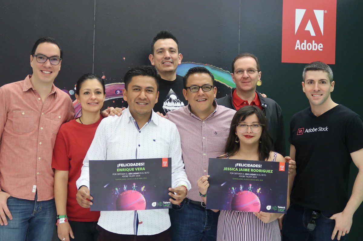 AdobeLat's tweet photo. Enrique Vera ganó el primer lugar y Jessica Jaime Domínguez el segundo de nuestro Reto Adobe. Hoy los reconocemos por su esfuerzo y dedicación. ¡Felicidades!
#AdobeCreativeLand
#TalentLand https://t.co/N5Pq6MxpJS